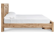 Hyanna Tan Brown Queen Platform Storage Bed - DMV FurnitureQueen Bed