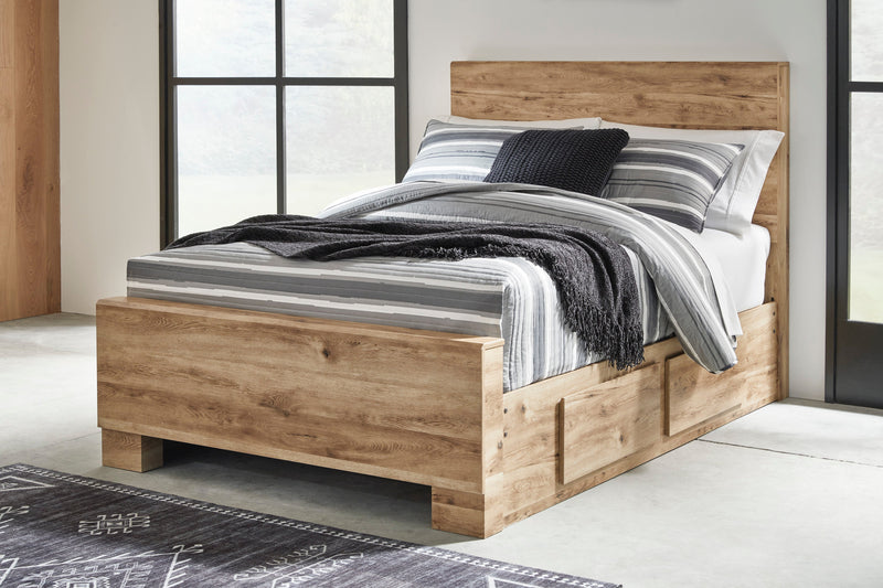 Hyanna Tan Brown Youth One Side Storage Panel Bedroom Set - DMV FurnitureYouth Bedroom Set