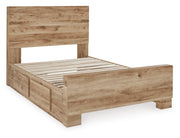Hyanna Tan Brown Youth One Side Storage Panel Bedroom Set - DMV FurnitureYouth Bedroom Set