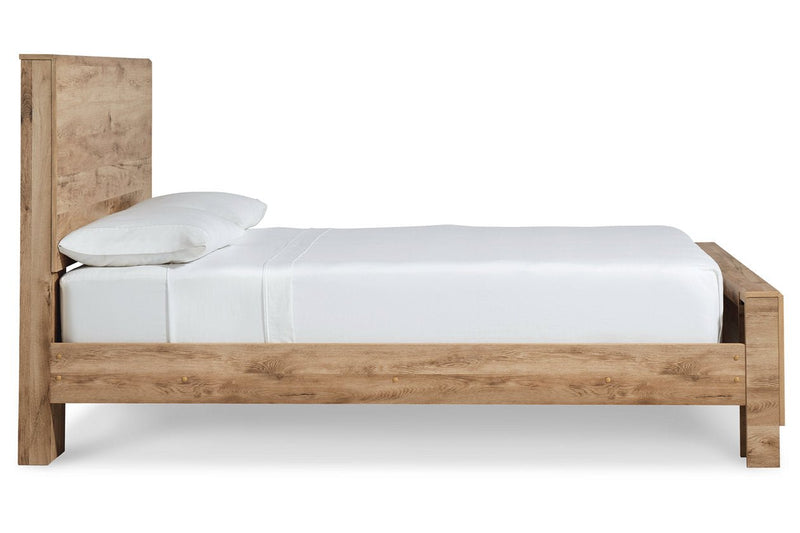 Hyanna Tan King Panel Bed - DMV FurnitureKing Bed
