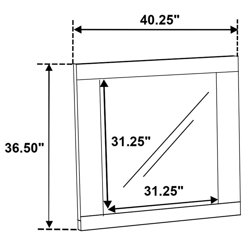 Hyland Dresser Mirror Natural - 215654