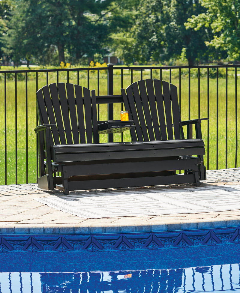 Hyland wave Outdoor Glider Loveseat - P108-835
