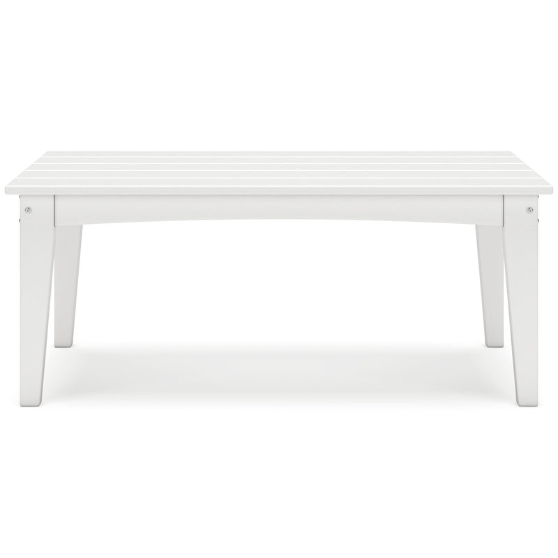 Hyland wave White Outdoor Coffee Table - P111-701