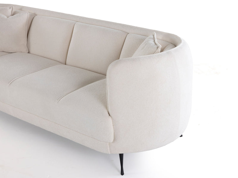 Hypnos 4-pieces (4 Seat Sofa & 3 Seat Sofa & 2 Chair) Livingroom in Cream - 200-ZEN-HYP-CRE-4311