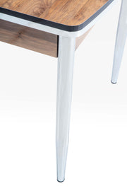Inci Diningroom (Dining Table & 4 Dining Chair) in Walnut - 115-INC-SET-WL-4-SET