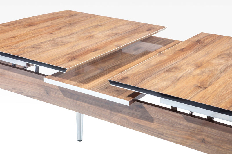 Inci Diningroom (Dining Table & 6 Dining Chair) in Walnut - 115-INC-SET-WL