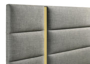 Ines 4-piece Queen Bedroom Set Grey and White High Gloss - 223091GRYQ-S4
