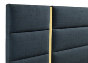 Ines 4-piece Queen Bedroom Set Navy and White High Gloss - 223091NVYQ-S4