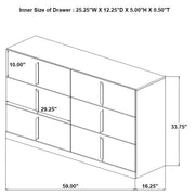 Ines 4-piece Queen Bedroom Set Navy and White High Gloss - 223091NVYQ-S4