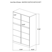 Ines 5-piece Queen Bedroom Set Grey and White High Gloss - 223091GRYQ-S5