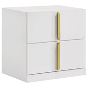 Ines 5-piece Queen Bedroom Set Navy and White High Gloss - 223091NVYQ-S5