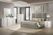 Ines 6-drawer Bedroom Dresser Cabinet White High Gloss - 223093
