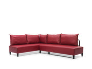 Inferno Sectional Vinyl in Grey - 701-INF-GRAY-S