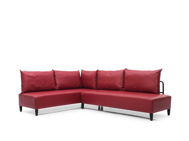 Inferno Sectional Vinyl in Grey - 701-INF-GRAY-S