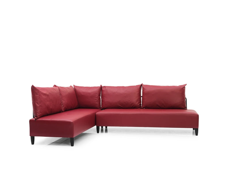 Inferno Sectional Vinyl in Grey - 701-INF-GRAY-S