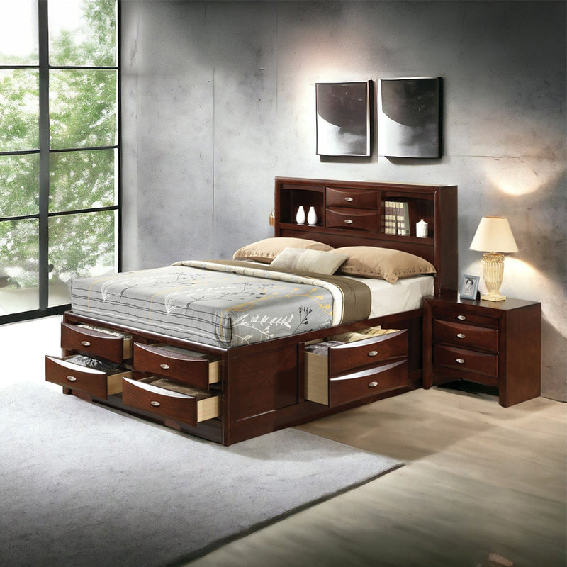 Ireland EK Bed W/Storage - 21596EK
