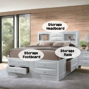 Ireland EK Bed W/Storage - 21696EK