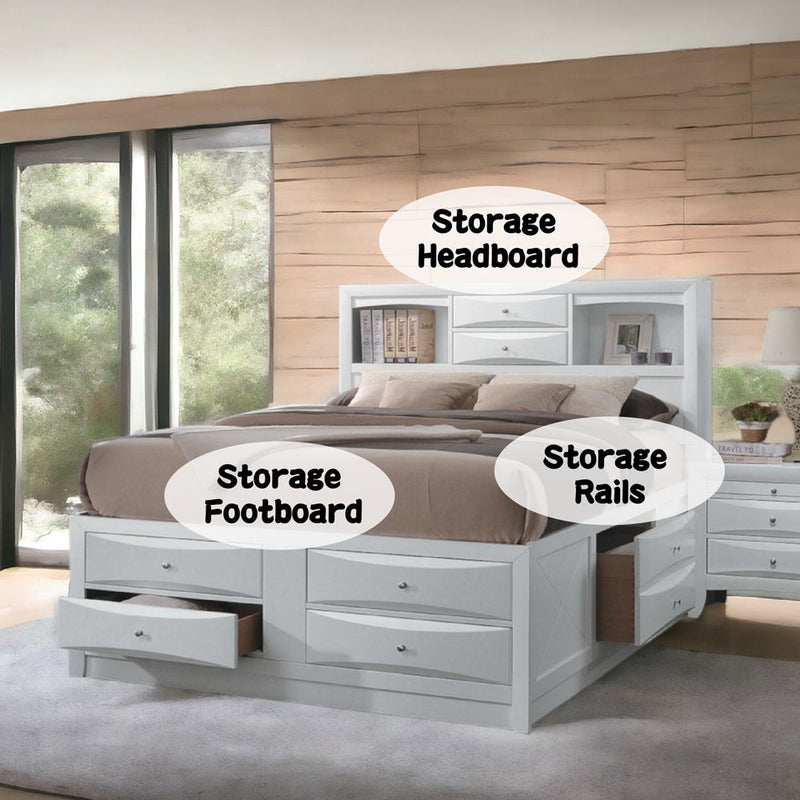 Ireland EK Bed W/Storage - 21696EK