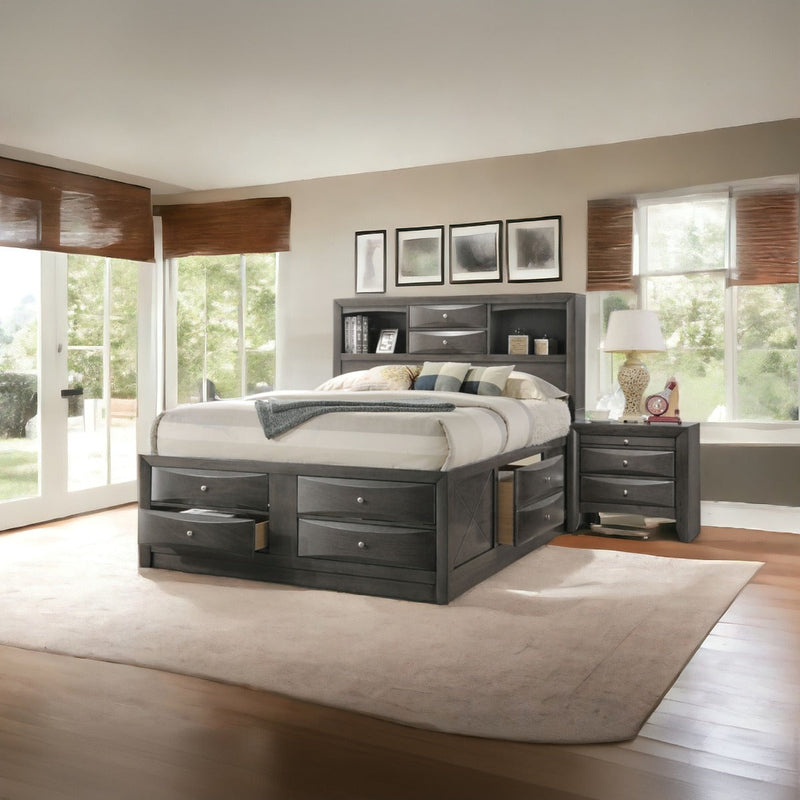 Ireland EK Bed W/Storage - 22696EK