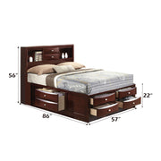 Ireland Full Bed W/Storage - 21590F