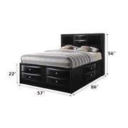 Ireland Full Bed W/Storage - 21620F