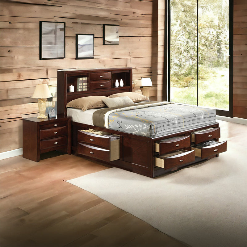 Ireland Queen Bed W/Storage - 21600Q