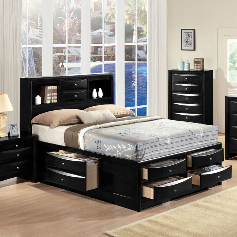 Ireland Queen Bed W/Storage - 21610Q