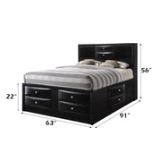 Ireland Queen Bed W/Storage - 21610Q