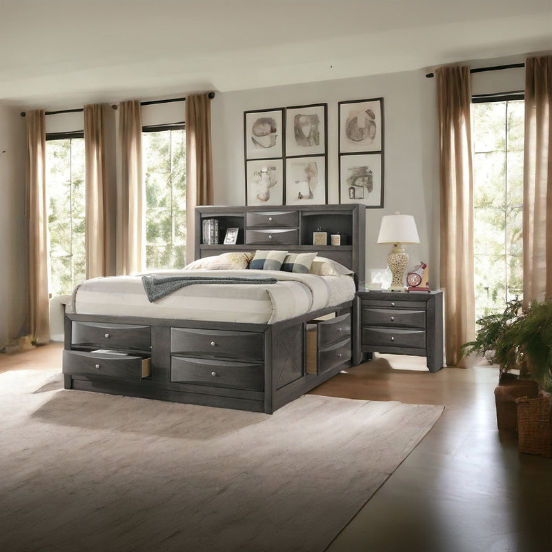 Ireland Queen Bed W/Storage - 22700Q