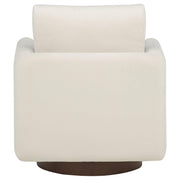 Iris Fabric Upholstered Swivel Accent Chair Ivory - 903255