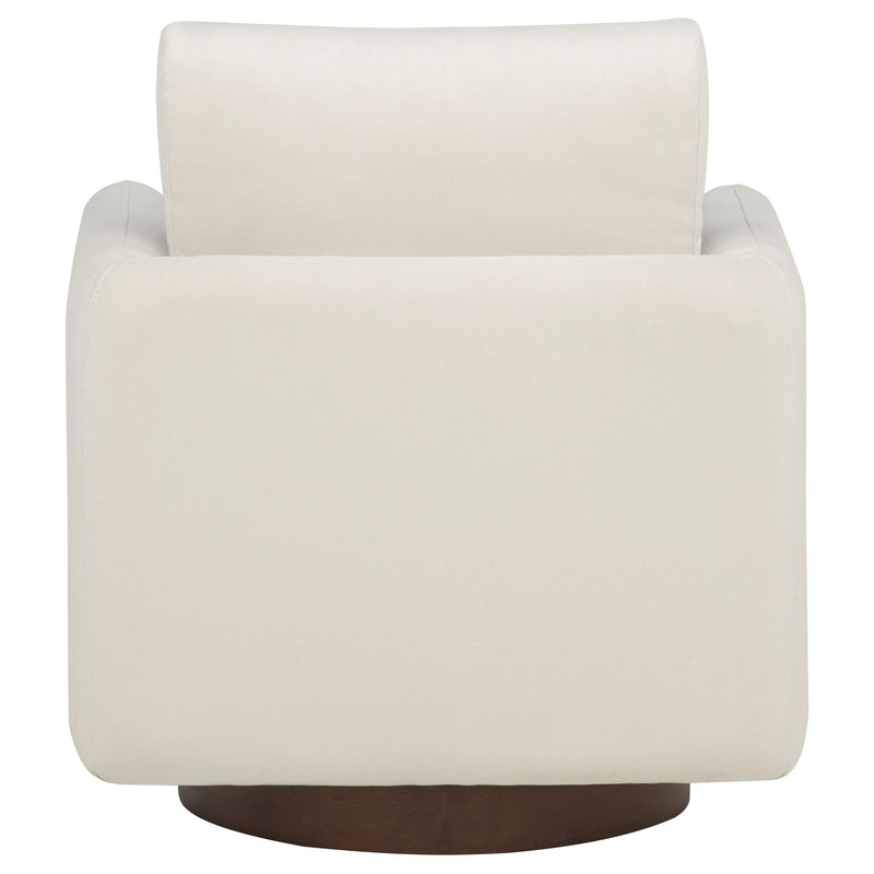 Iris Fabric Upholstered Swivel Accent Chair Ivory - 903255