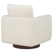Iris Fabric Upholstered Swivel Accent Chair Ivory - 903255