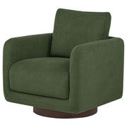 Iris Fabric Upholstered Swivel Accent Chair Matcha - 903257