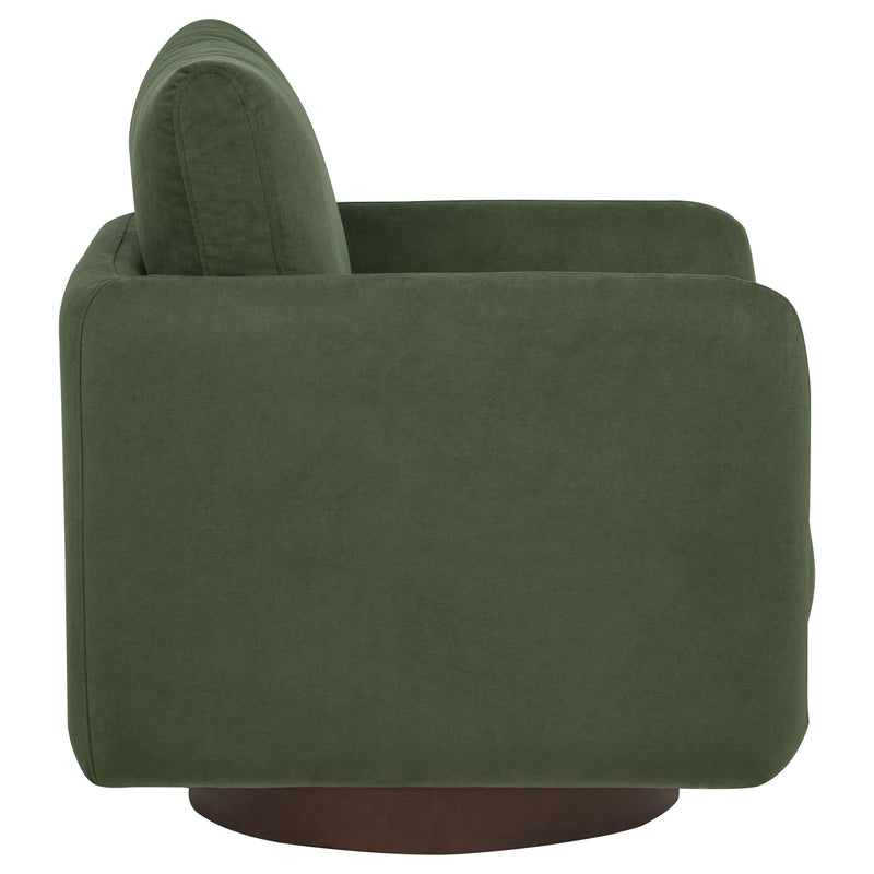 Iris Fabric Upholstered Swivel Accent Chair Matcha - 903257