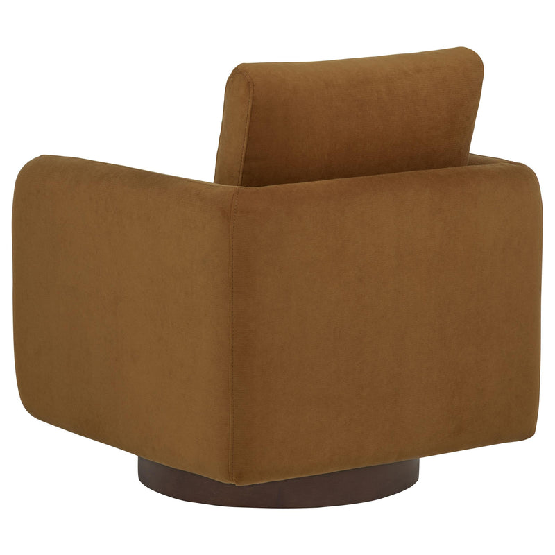 Iris Fabric Upholstered Swivel Accent Chair Rust - 903256