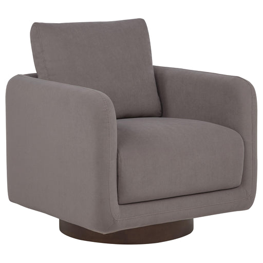 Iris Fabric Upholstered Swivel Accent Chair Stone - 903258