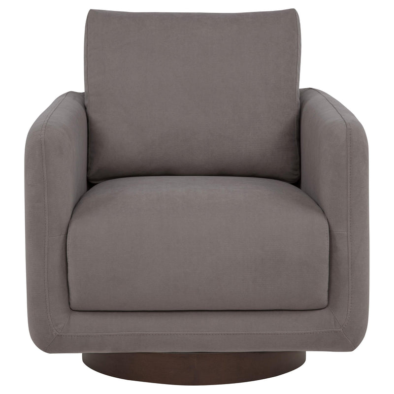 Iris Fabric Upholstered Swivel Accent Chair Stone - 903258