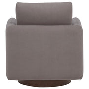 Iris Fabric Upholstered Swivel Accent Chair Stone - 903258