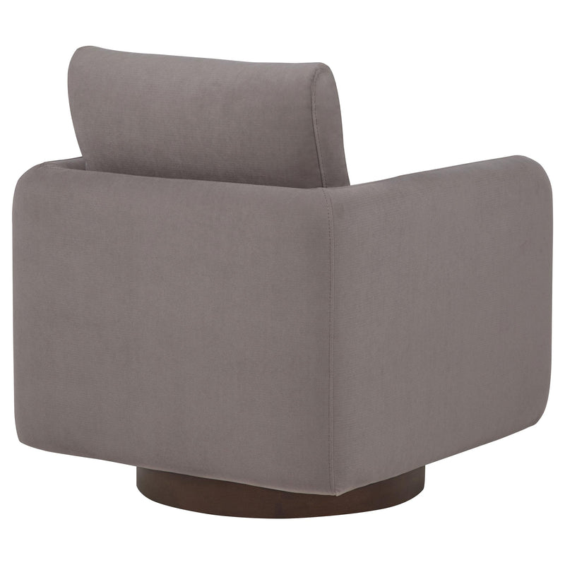 Iris Fabric Upholstered Swivel Accent Chair Stone - 903258