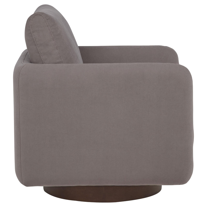 Iris Fabric Upholstered Swivel Accent Chair Stone - 903258