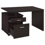 Irving 47-inch 2-drawer Office Computer Desk Cappuccino - 800109