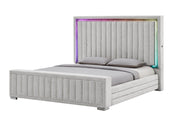 Elias Grey Queen Bed With Immersive Sound - ELIAS-GREY-QB W/ IS