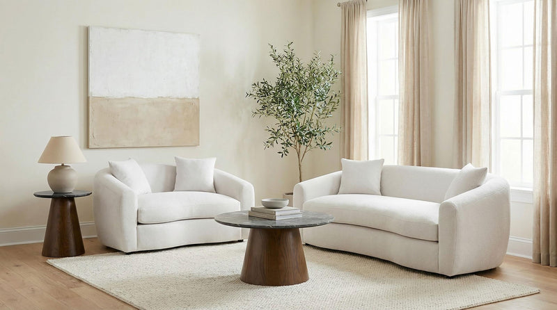 Isabella Fabric Upholstered Sofa Sand - 504971