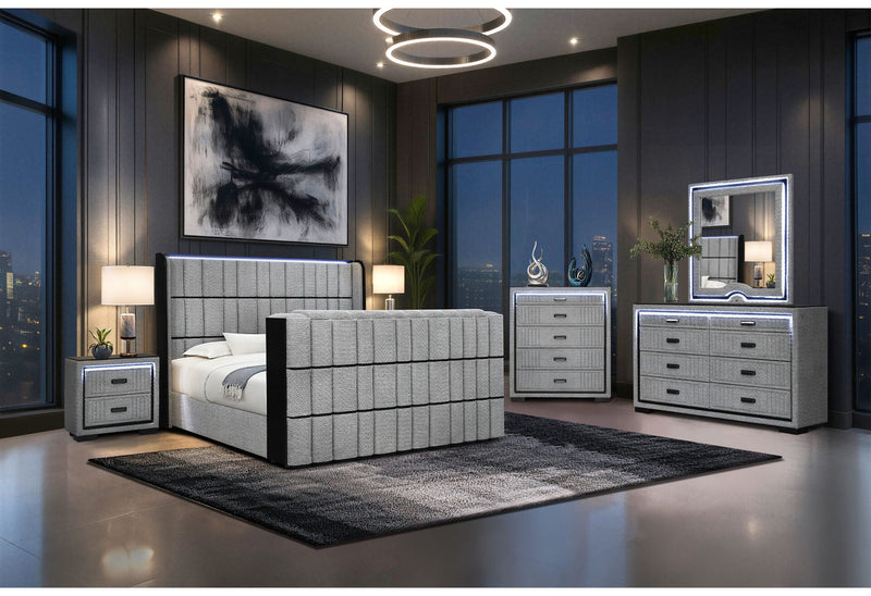 Isabella Grey Queen Bed Group - ISABELLA-GREY-QBG