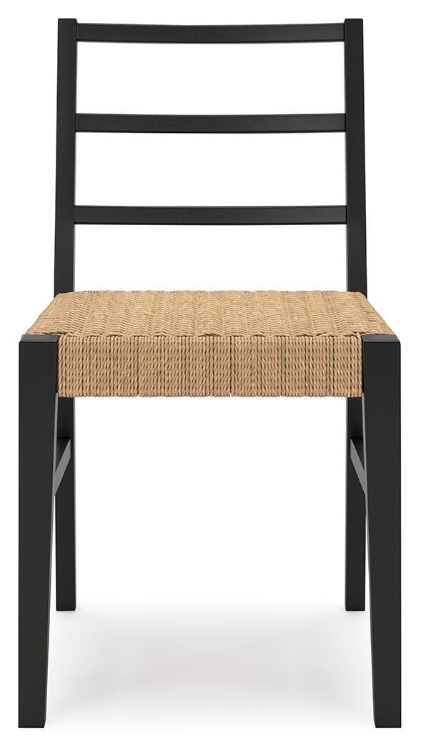 Isanti Light Brown/Black Dining Chair, Set of 2 - D752-02