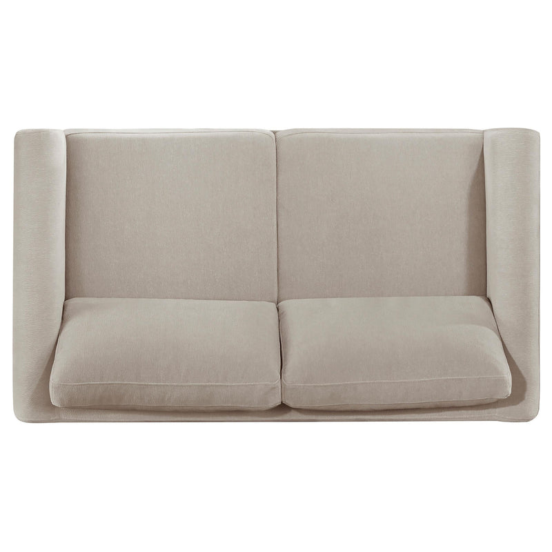 Islington 2-piece Upholstered Panel Arm Sofa Set Taupe - 511101-S2