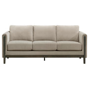 Islington 2-piece Upholstered Panel Arm Sofa Set Taupe - 511101-S2