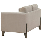 Islington 2-piece Upholstered Panel Arm Sofa Set Taupe - 511101-S2