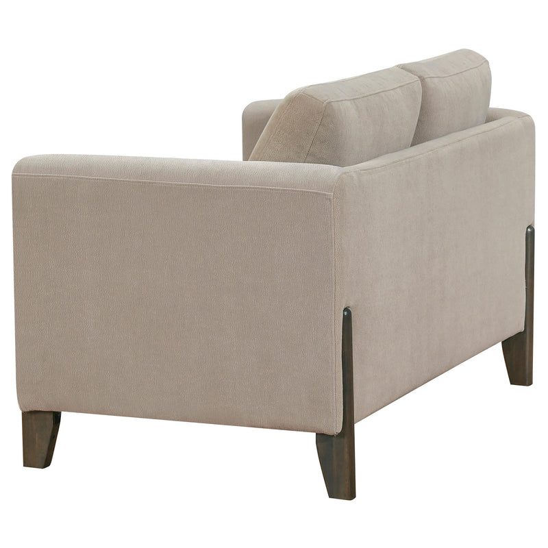 Islington 2-piece Upholstered Panel Arm Sofa Set Taupe - 511101-S2