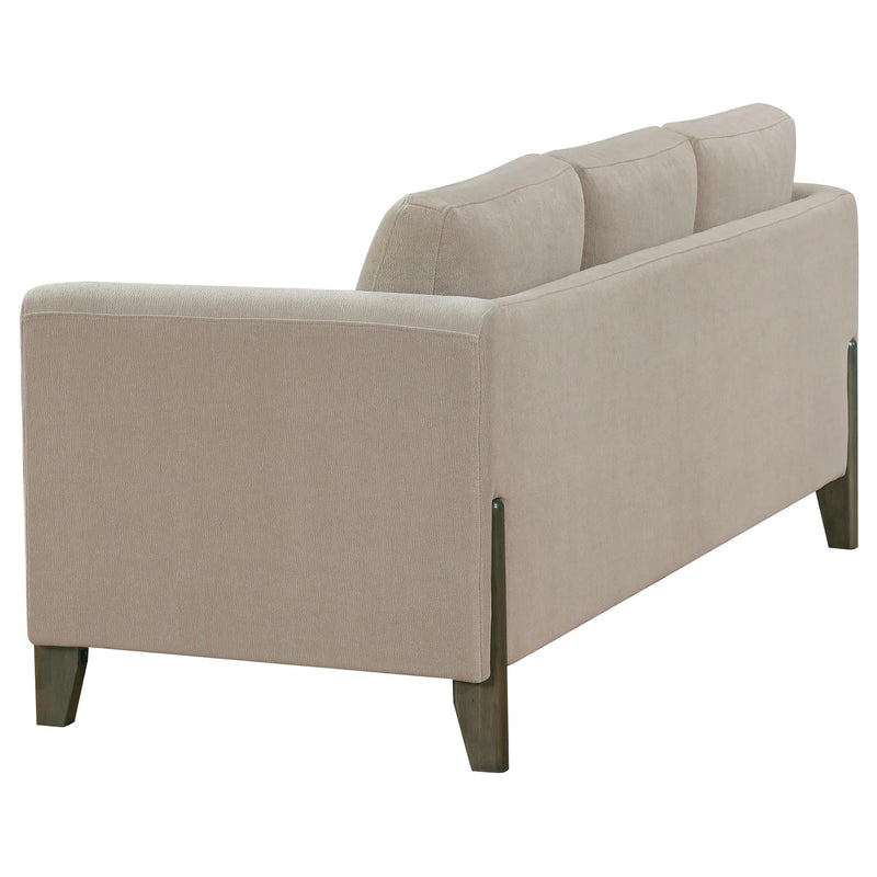 Islington 3-piece Upholstered Panel Arm Sofa Set Taupe - 511101-S3